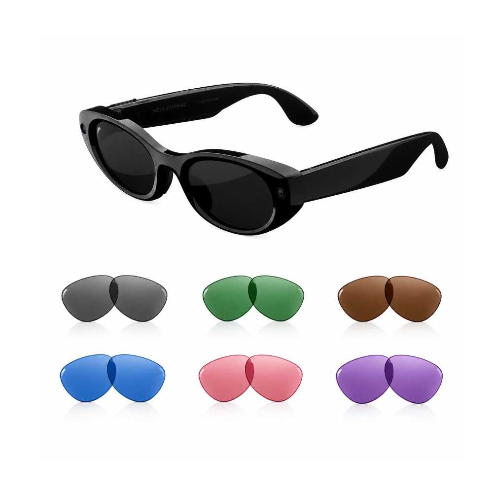 Custom Prescription Lenses For Meta Starfire Kylie Edition AI Glasses